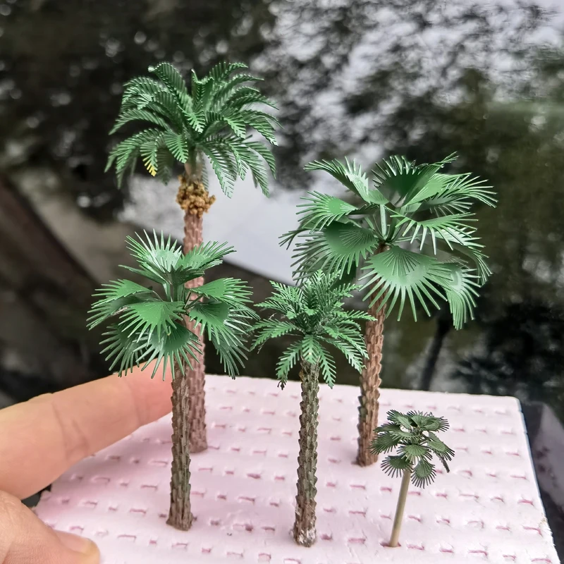3pcs Brass Etched Model Palm trees 3.94
