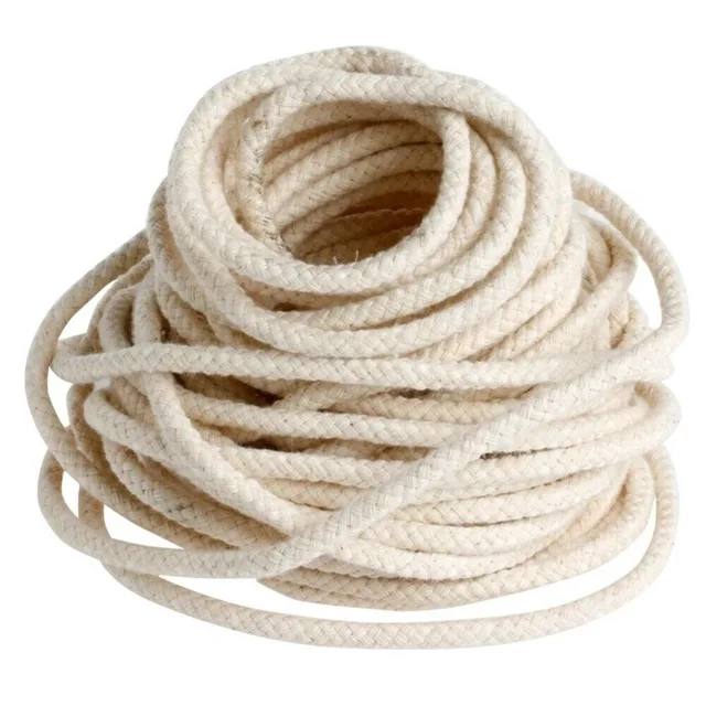 Brûleur à noyau de coton de 1M 4mm de Long, corde d'alcool, brûleur de bougie, bricolage pour kérosène, huile, lampe à alcool, torche, bouteille de vin, mèches, pièces 2