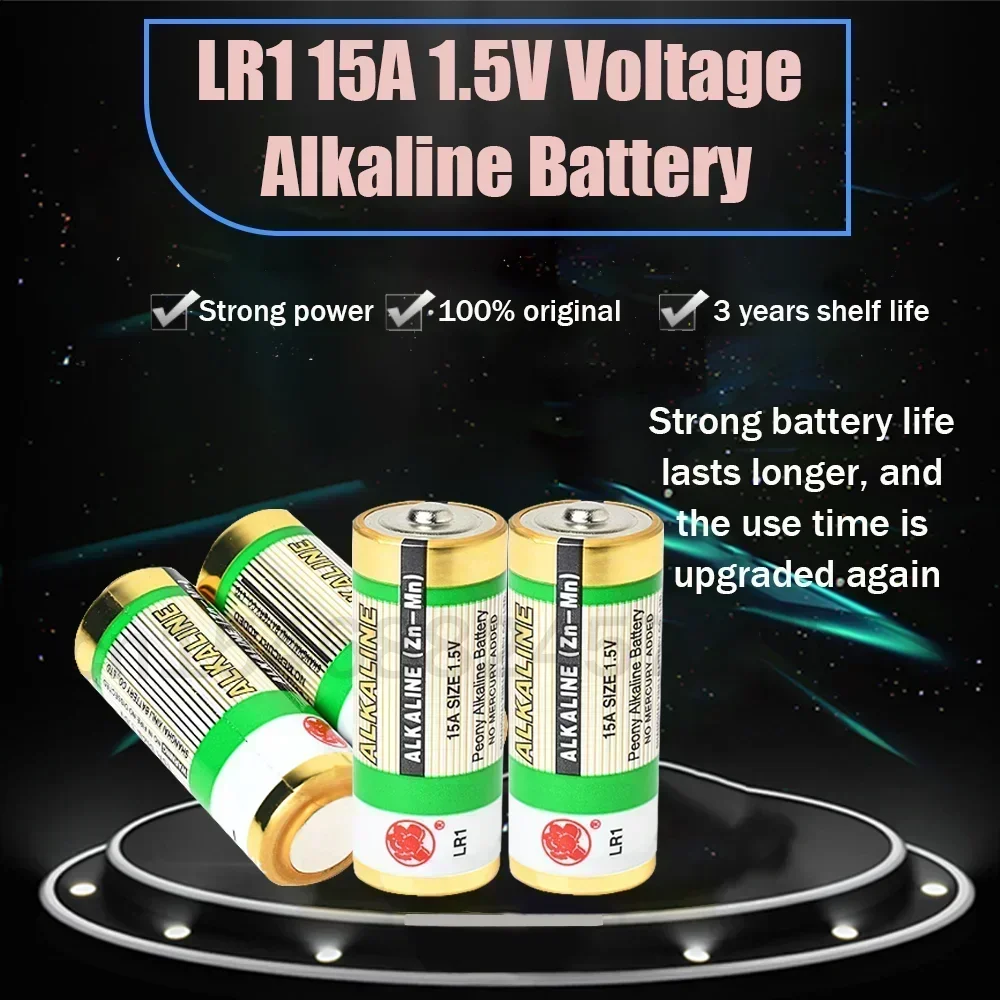 1.5V LR1 15A AM5 E90 AM5 MN9100 N Size Alkaline Battery For MP3 Walkman Toy Doorbell Bluetooth Speaker Dry Primary Batteria 3pcs alkaline battery disposable battery