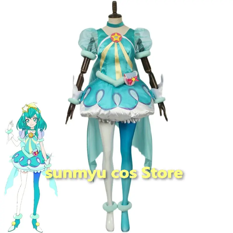 Star59-Twinkle Precure Cure Costume Cosplay Latteo Personalizza Taglia Hagoromo Lala Star Twinkle Precure
