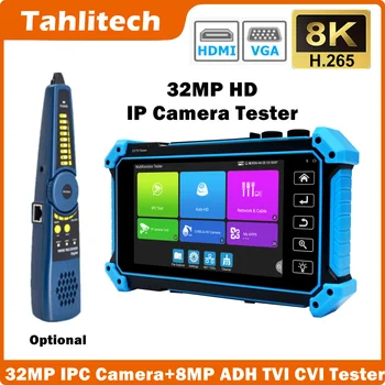 Tester CCTV per Telecamere IP, Mini Monitor AHD 4K HDMI VGA, Tester IPC CCTV PoE, Monitor Portatile per Test Cavi Telecamere CFTV ONVIF PTZ