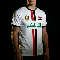 Maillots imprimés style Irak pour hommes et femmes – T-shirts de sport d'été à manches courtes, respirants et à séchage rapide pour le football 3