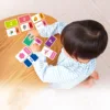 58PCS ABC Alphabet Flashcards Montessori Early Education Toys Baby  Shapes Animals Learning Cards Games Puzzles For Kids Gifts 5