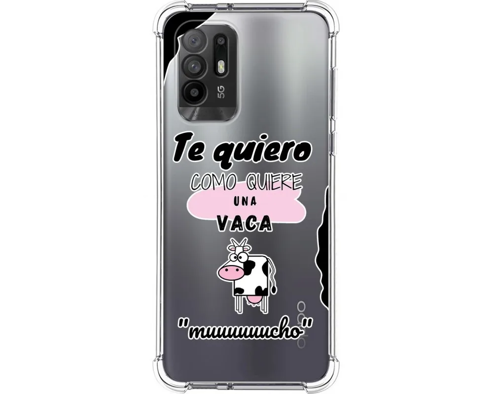 Funda Silicona Antigolpes para Oppo A94 5G diseño Vaca Dibujos