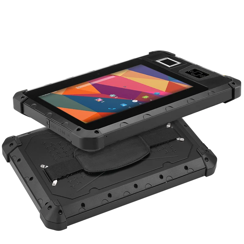 Rugged Tablet Industrial Android Rugged 8 Inch Size UHF Fingerprint 2D Barcode Scanner IP65 Level Shockproof Tablet