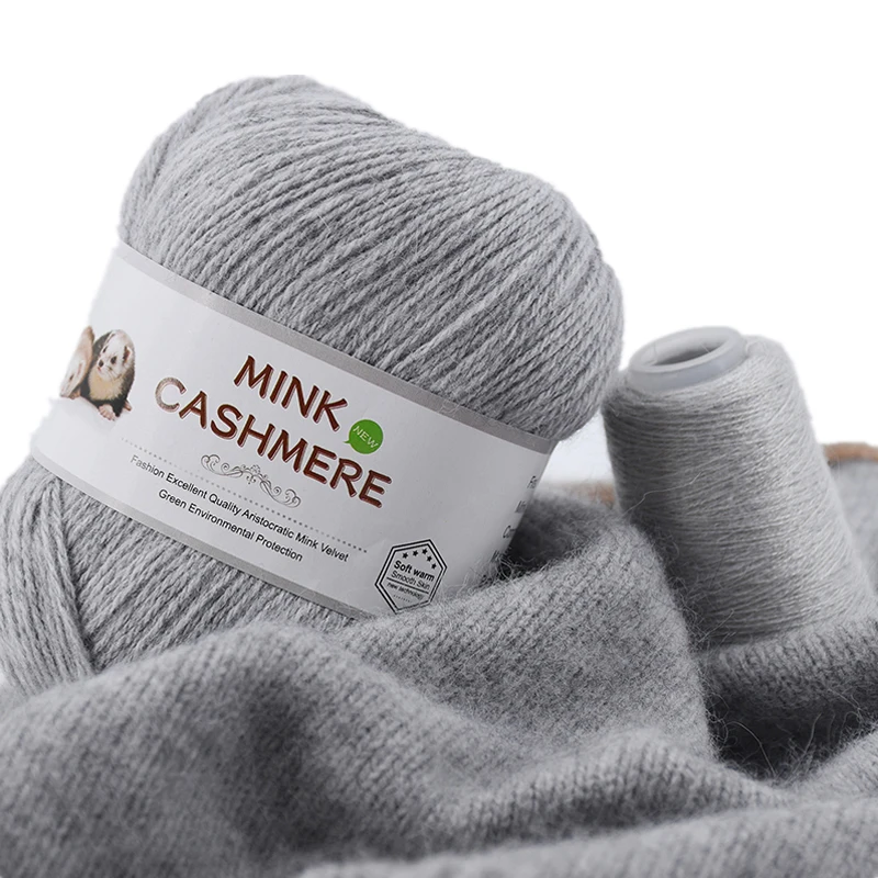 Cashmere Yarn Crocheting Mink Cashmere Yarn Knitting Пряжа Кашемир