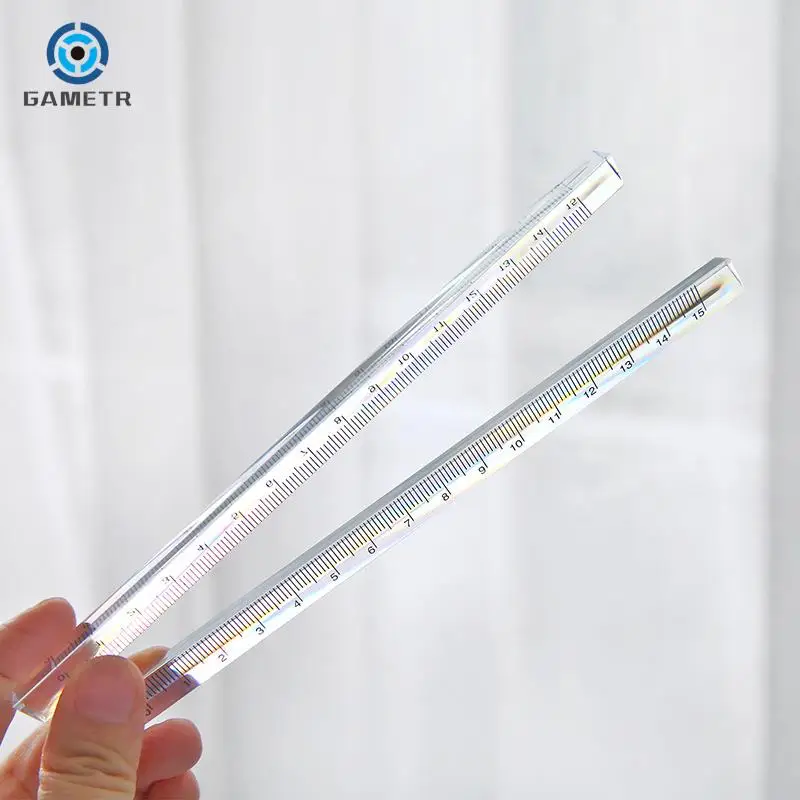 15-20cm-Transparent-Triangular-Straight-Ruler-Kawaii-Tools-Student ...