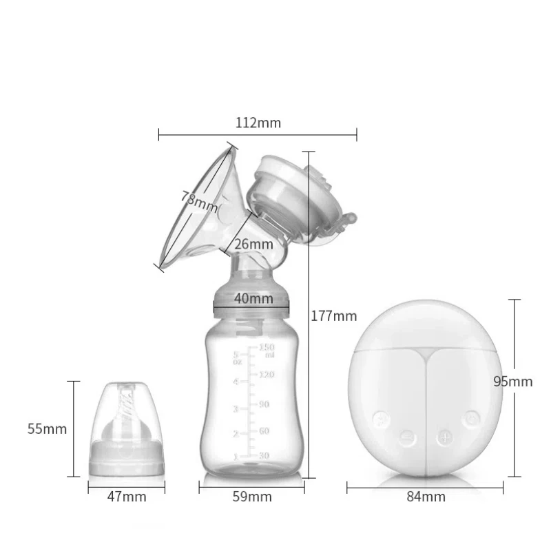 Breast Pump ZIMEITU Bilateral Electric Breast Pump Silent Automatic Milking Machine Nursing Supplies