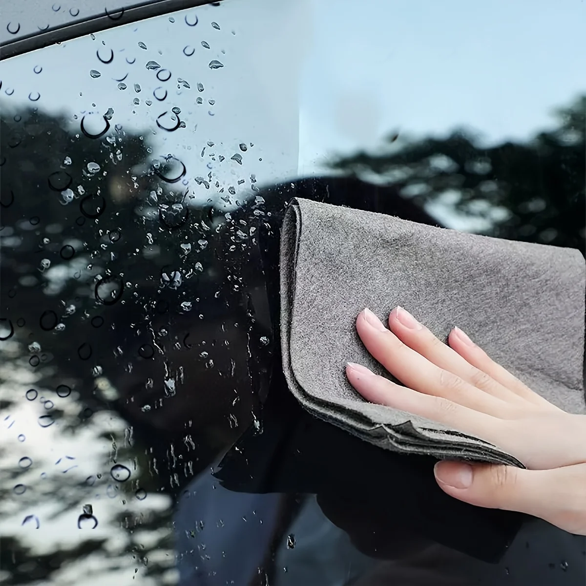 5pcs Traceless Multifunctional Magic Cloth, Thickened Absorbent and Shed-Resistant, Suitable for Smooth Mirror Vessels