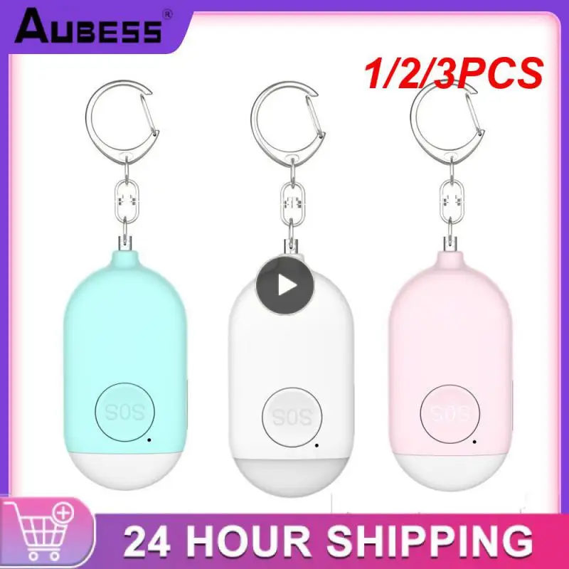 

1/2/3PCS Self Defense Alarm 130dB Safety Scream Personal Alarm Keychain Emergency Alarm with LED Lights for Kid Girl Elderly