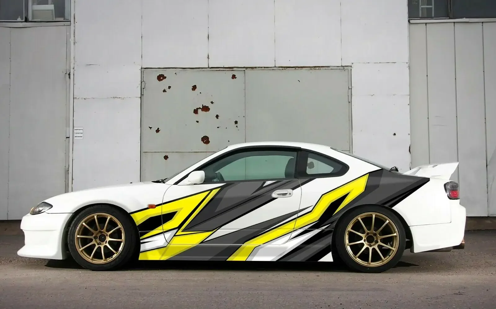 

Car Side Livery Decal Abstract Stripe Racing Wrap Vinyl Sticker Fit Any Car Y