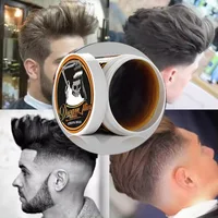 Pommade à cheveux de style vintage pour hommes – Forte tenue toute la journée, look classique brillant et lisse au dos, à base d'eau, non gras 1