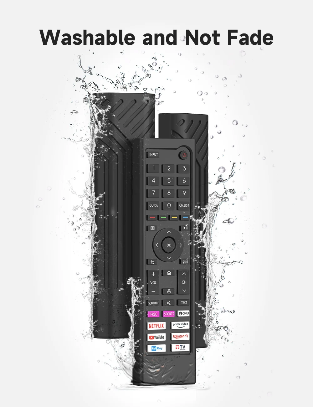 Silicone Case for Hisense ERF3C80H ERF3B80H ERF3D80H ERF3E80H ERF3H80H ERF3I80H Remote Case for Hisense QLED UHD 4K 2022 TV 3