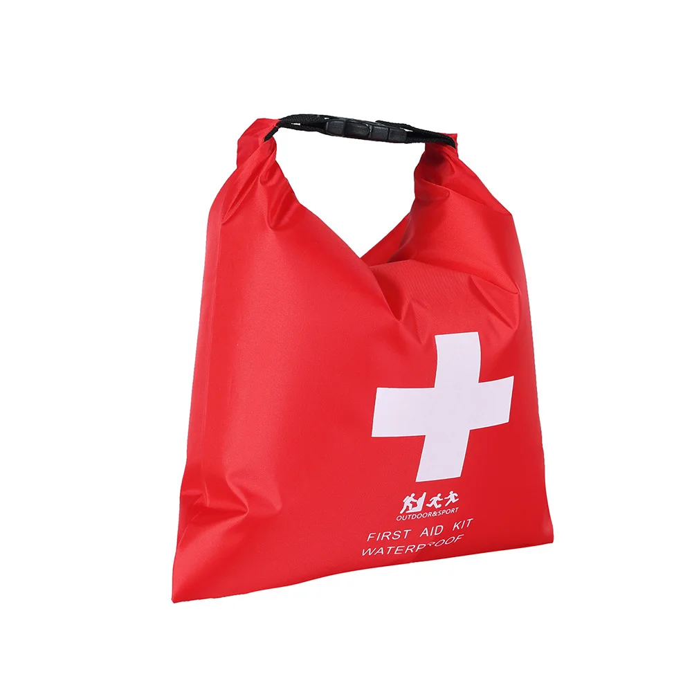 Bolsa para botiquín de primeros auxilios impermeable de 1,2 L, estuche portátil para kits de emergencia, solo para campamento al aire libre, viajes, tratamiento médico de emergencia