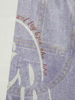 Plus Size Women's Denim-Look Shorts with Shark Print Comfortable Mid-Waist High-Stretch Knit Hotpants for Casual and Sportswear - Image 6