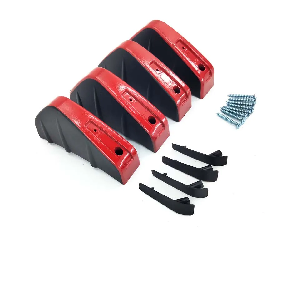 

4 шт., универсальные молдинги из ПВХ для заднего бампера