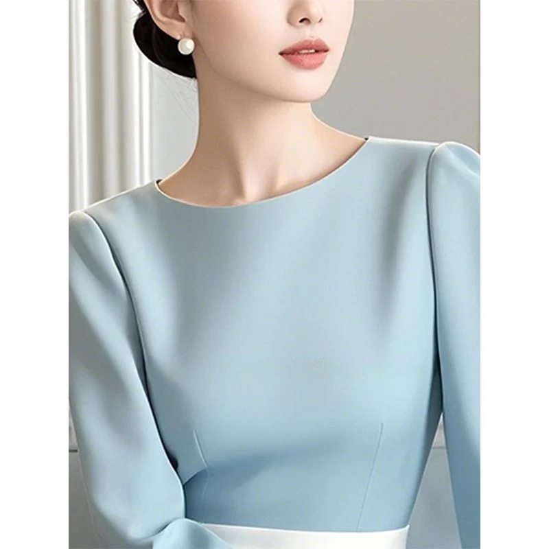 Copper Sulfate Dress Elegant and High-end Exuding a Sense of Sophistication Formal Occasions Blue Waist Cinched Dress - AliExpress 200000345 Copper Sulfate Dress Elegant and High-end Exuding a Sense of Sophistication Formal Occasions Blue Waist Cinched Dress - AliExpress 200000345