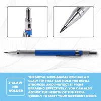 A34M-Mechanical Pencils Metal Marker With Builtin Sharpener For Pipe Fitter Welder Steel Construction Fabrication Woodworking 2
