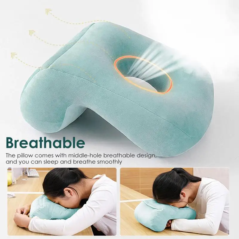 Soft Neck Pillow Office Rest Pillow Students Desk Sleeping Lunch Break Nap Pillow Soft Travel Pillow For Home School Office 5
