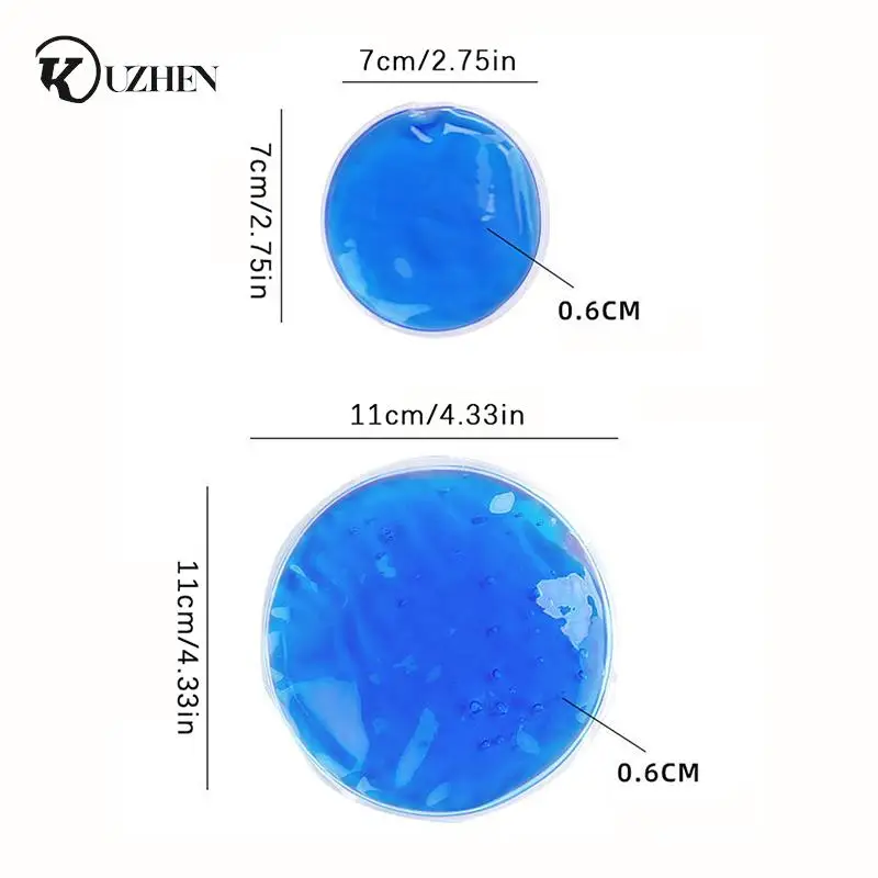 Gel Pack Round Reusable Ice Cold Hot Gel Pack Therapy Microwaveable Heat Pain Relief 1Pcs