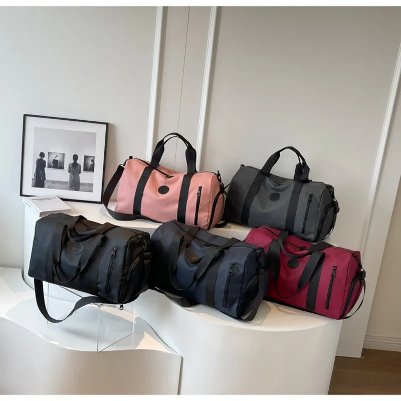 Designer Fitness Travel Tote Unisex Fashionable Large-capacity Travel Bags Men Simple Black Sports Women's Shoulder Luggage Bag