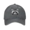 Vintage Cute Raccoon Baseball Caps Unisex Distressed Denim Washed Headwear Trash Panda Outdoor All Seasons Travel Caps Hat 1