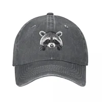 Vintage Cute Raccoon Baseball Caps Unisex Distressed Denim Washed Headwear Trash Panda Outdoor All Seasons Travel Caps Hat 1
