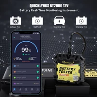 QUICKLYNKS BT2000 Bluetooth 4.0 12V Battery Monitor Car Battery Cranking&Charging CCA Battery Tester APP For Android IOS PK BM6 2
