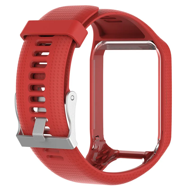 Silicone Replacement Wrist Band Strap For TomTom Spark Runner 2 3 Spark3 Cardio Music GPS Watch Bracelet For Adventunrer Golfer2 