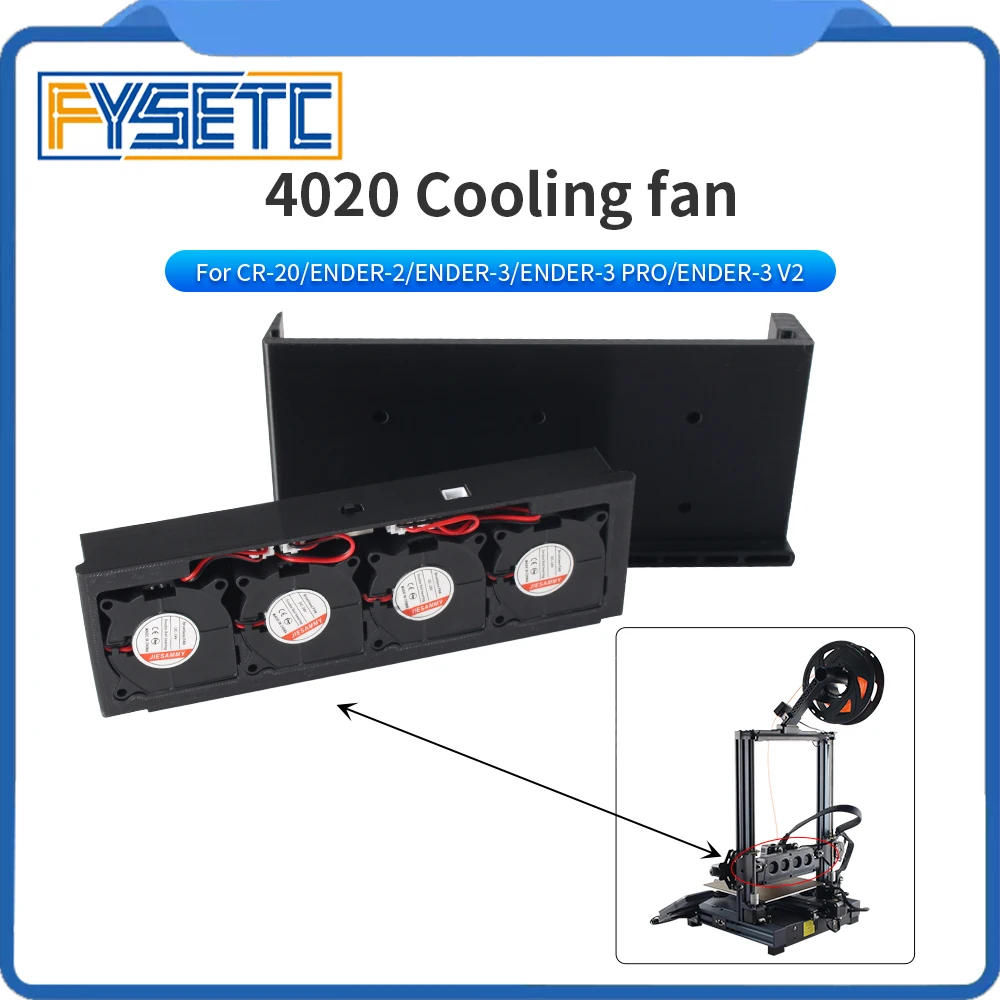 

Вспомогательный охлаждающий вентилятор FYSETC, 4 шт., 4020, 24 В постоянного тока, Охлаждающие вентиляторы для зеркальной идентификации, технические характеристики, 3D-принтеры