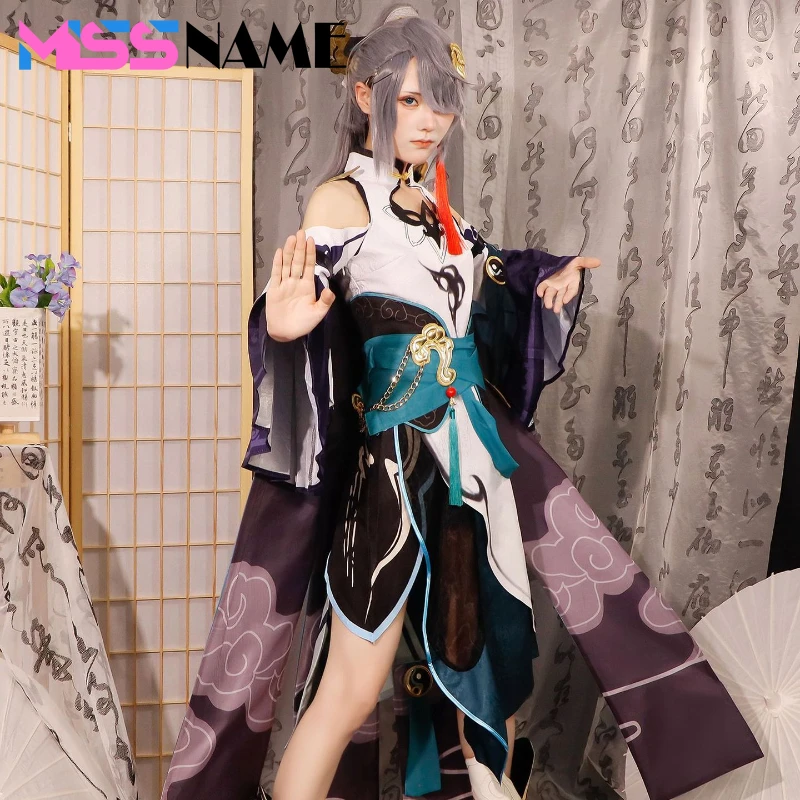 

Game Honkai Impact 3rd Fu Hua Cosplay Costume Role Play Comic Con Dress Hallowmas Party Wigs Coser Prop