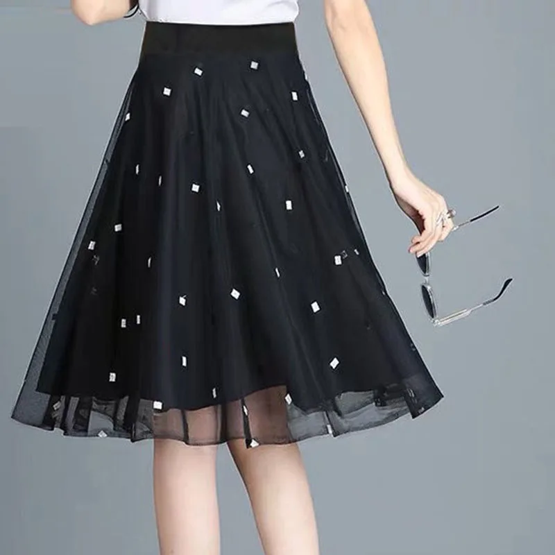 

2020 New Black Skirt Casual A-Line Solid Mini Skirt Fashion Streetwear High Waist Skirt Harajuku Summer Women Skirt