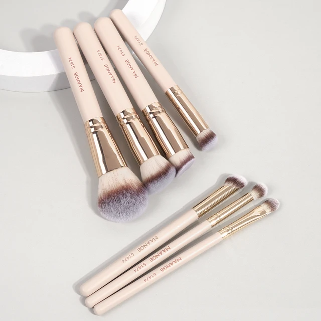 MAANGE 7pcs/set Makeup Brushes for Cosmetic Foundation Powder Concealer Blush Brush Blending Soft Bristles Beauty Tools 2