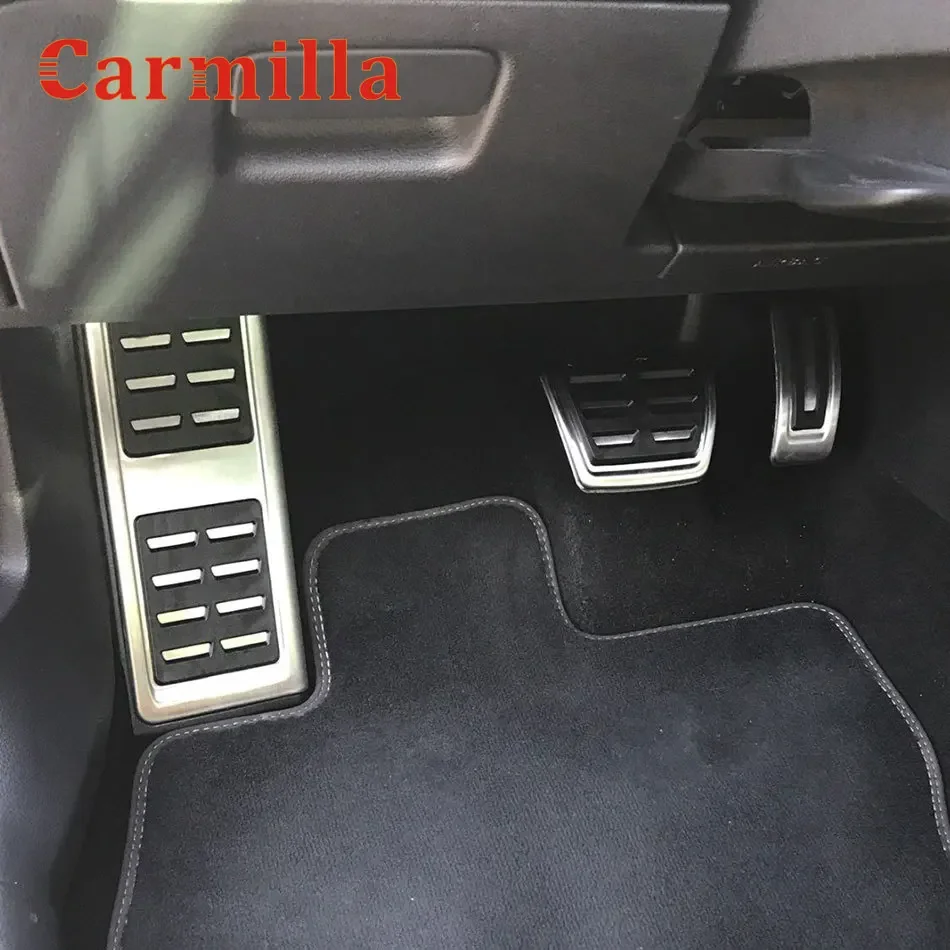 Car Pedal Pedals Cover for Skoda Kamiq Combi SCALA Octavia A7 Rapid Superb Karoq Kodiaq LHD car accessories car pedals pedal cover stainless steel pedal cover