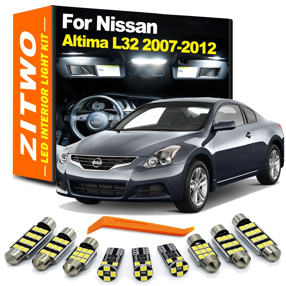 Двойного интерьера автомобиля, 14 шт., набор ламп для Nissan Altima L32 Sedan Coupe 2007 2008 2009 2010 2011 2012 Canbus Двойного интерьера автомобиля, 14 шт., набор ламп для Nissan Altima L32 Sedan Coupe 2007 2008 2009 2010 2011 2012 Canbus