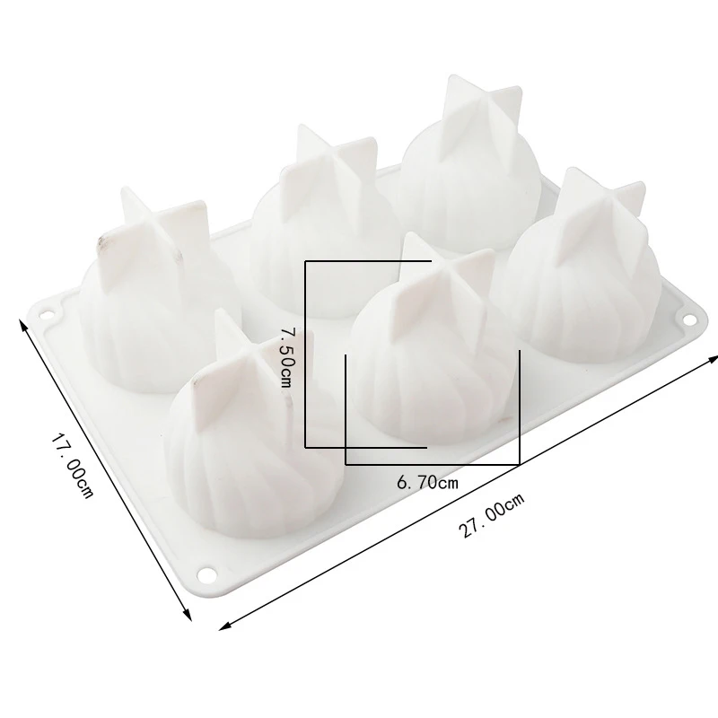 Mousse Kuchen Silikon Form Zwiebel Blume Rose Quadrat Runde Gebäck Backen Werkzeug Für Dessert Seife Kerze Machen Liefert Schokolade – Detail 13