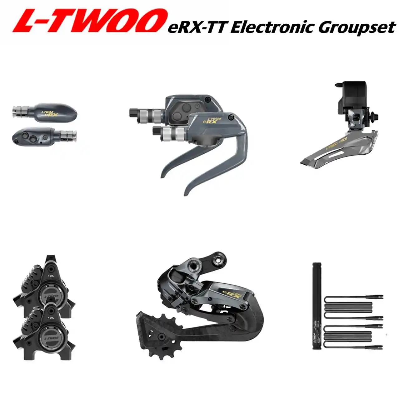L-TWOO eRX-TT eR9-TT Electronic Time Trial Triathlon Groupset Replaceable Battery APP