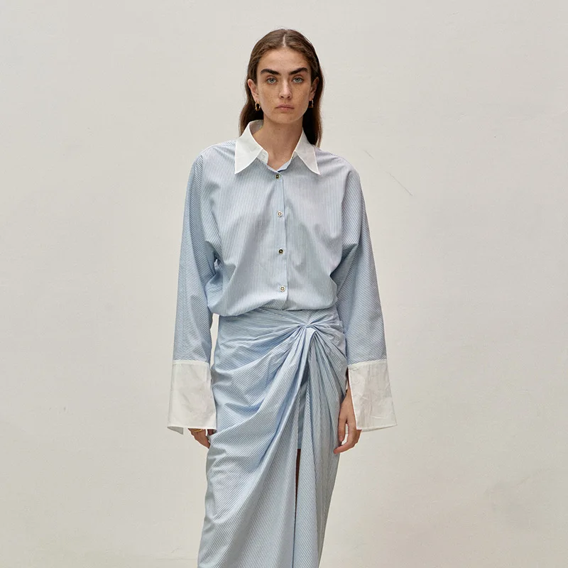 

VC@2024 Spring/Summer New Casual Loose Long sleeved Shirt