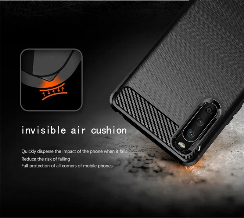 Sleek Silicone Carbon Fiber Phone Case with Enhanced Protection