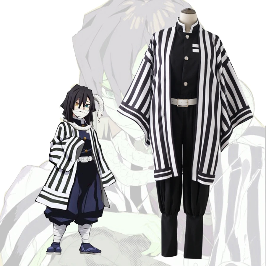 

Японское аниме косплей костюм Iguro Obanai Kimetsu no Yaiba женская одежда