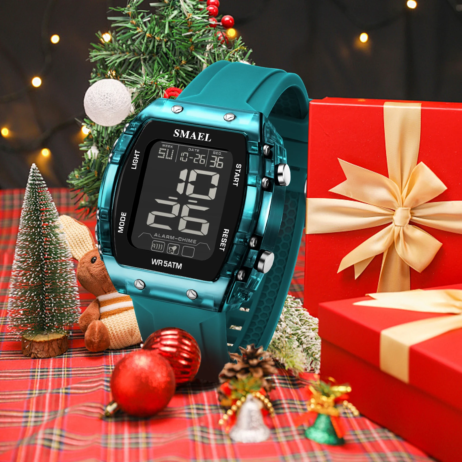 Smael New Watch Fashion 8108 Single Display Square dial Waterproof