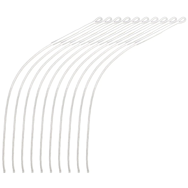 Nylon Braided Leader 10pcs/Pack 20/30/50LB Fly Fishing Loop Connector Durable G99D 5