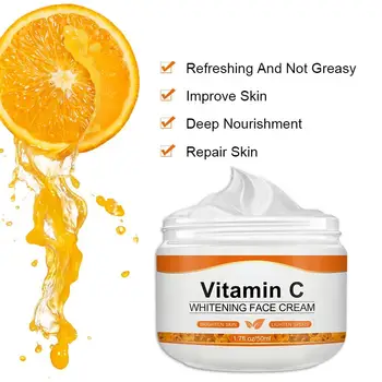 Vitamin C Face Cream Remove Dark Spots Whitening Care Moisturizing