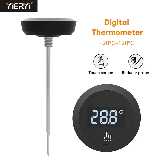 Temperature Tester High Accuracy Energy-saving Milk Thermometer Meter Mini