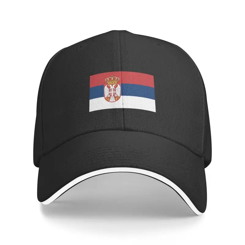 

Бейсболка с флагом Сербии для мужчин и женщин, Регулируемая Кепка в стиле хип-хоп, лето