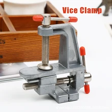 

3.5" Aluminum Alloy Miniature Small Jewelers Hobby Clamp on Table Bench Vise Mini Tool Vice Bench Small Vise Table Vise