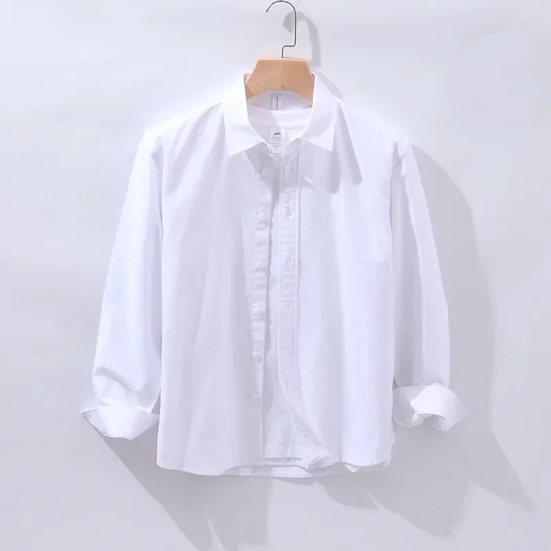 

810shirt men's long-sleeved Korean version slim business casual formal pure white shirt professional work handsome inch