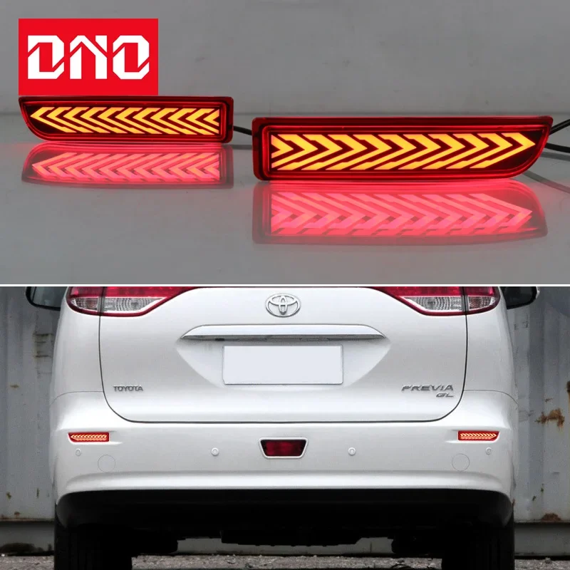 

Car LED Rear Bumper Lamp For Toyota Previa Estima 2006-2018 Fog Lamps Brake Turn Signal Reflector Indicators Taillights Fog Lamp