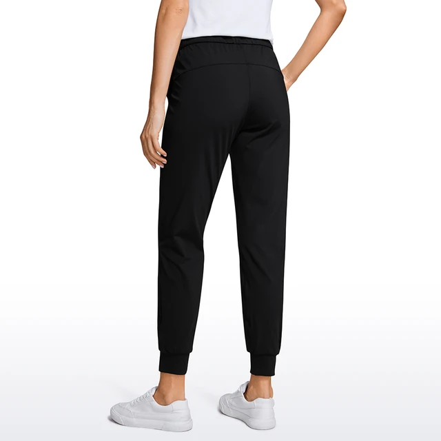 CRZ YOGA Women's Studio Joggers Striped Travel Lounge Pants