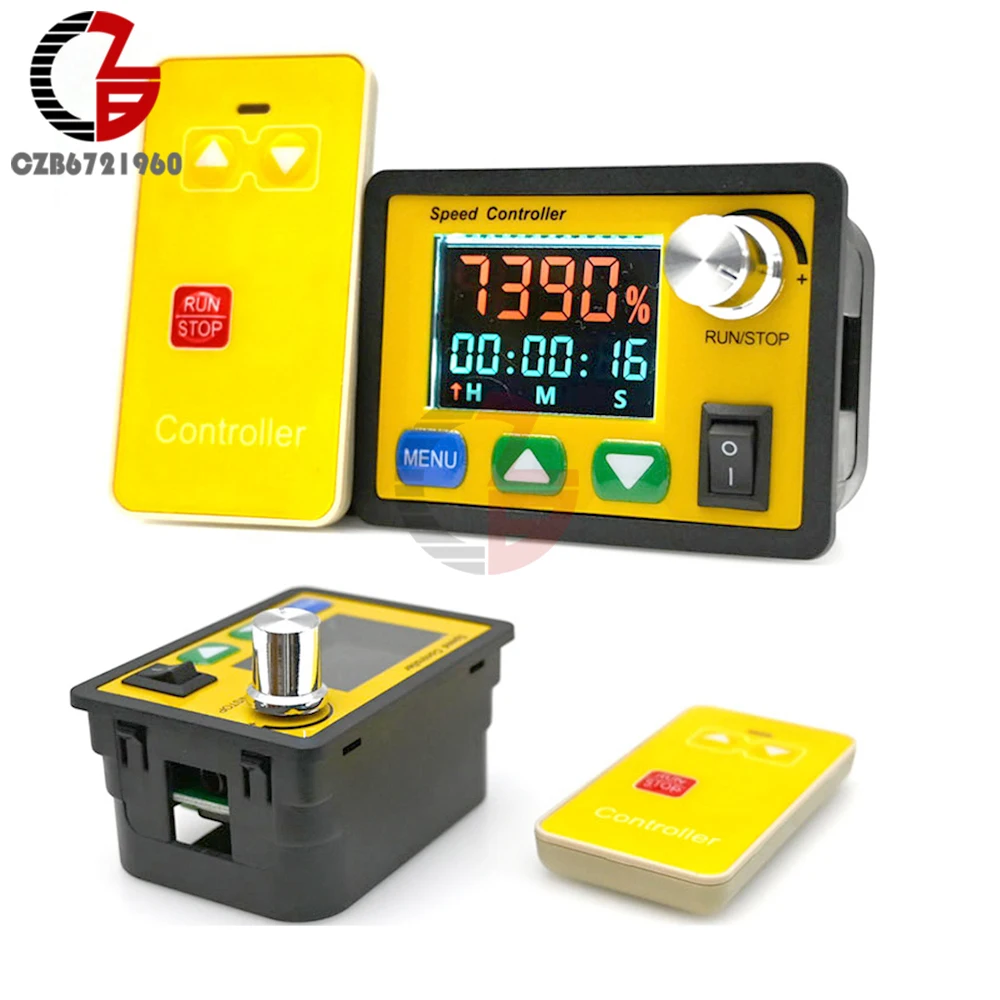 Controle Remoto sem Fio dc Escova Motor Velocidade Controller Tacômetro Cronógrafo Timer Regulador do Ciclo Start Stop 12v 30a 655v